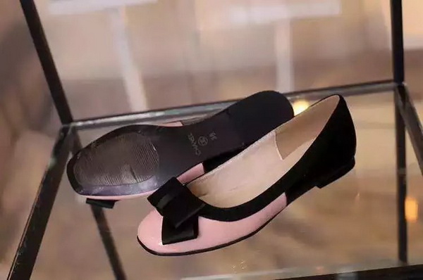CHANEL Shallow mouth flat shoes Women--102